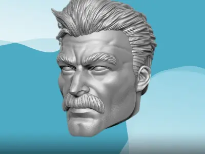 Omniman Fan Art Head 3D printable File 3D print model