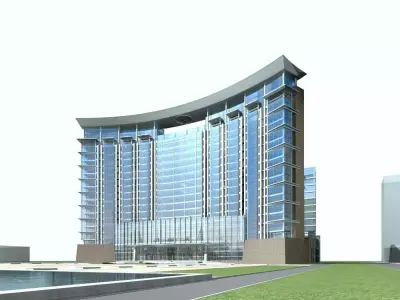 Office Building 3D model 2