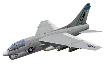 A-7 Corsair II 3D model