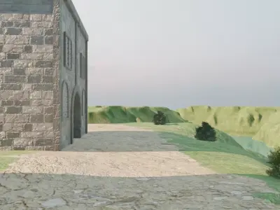 Abandoned Island Village 3D model