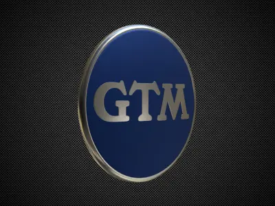 gtm logo 3D model