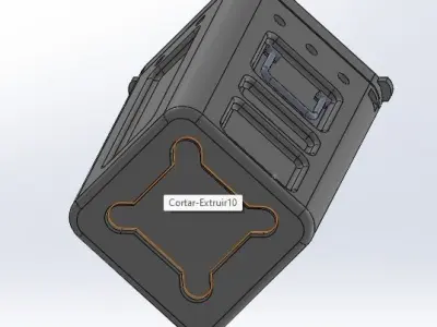 Bofors 40mm Ammunition Can 3D model