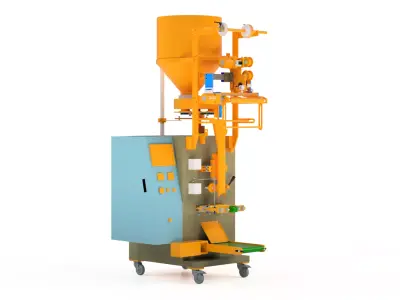 3D design modeling for compact quantitative packaging machine 3D model