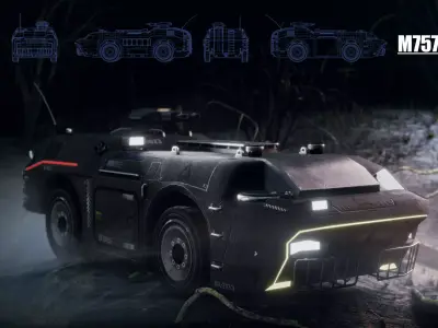 APC M757 city version Low-poly 3D model