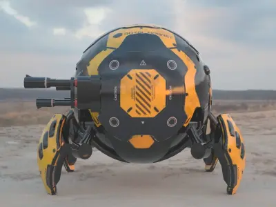 Robot ball 3D model