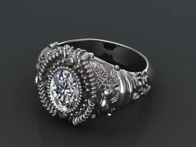 Antique Ring 3D print model