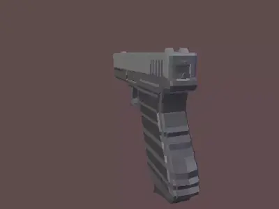 Glock 17 Pistola Low Poly Free low-poly 3D model