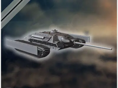 E-25 Ausf B Entwicklung light tank - Germany Eastern Western Ber 3D print model