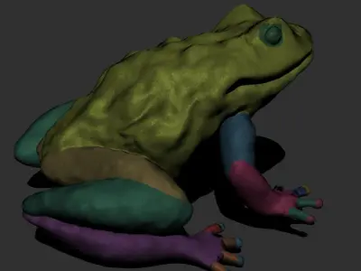 FROG model Low-poly 3D model