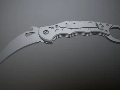 Karambit knife Low-poly 3D model purchase