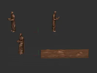 old culture of India 3D print model