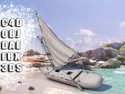 The Boat Of Moana 3D model