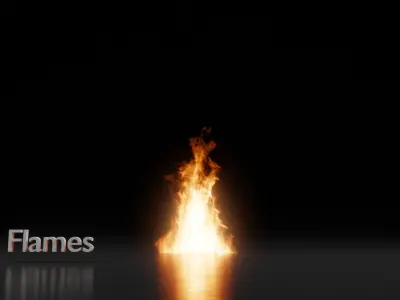 3D Campfire Animation 3D model