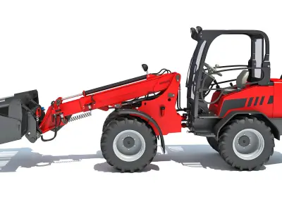 Forklift Bucket Telehandler 3D model