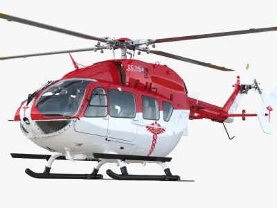 Eurocopter EC145 Medical Helicopter 3D model
