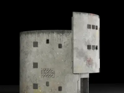 Old Castle Low-poly 3D model