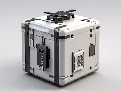 SciFi Storage Container Crate Box Low-poly 3D model