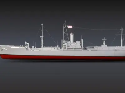 AGTR-5 USS Liberty 3D model