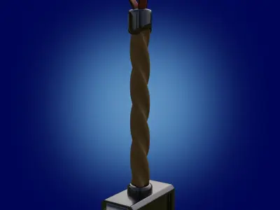 low poly hammer 3d model game ready Low-poly 3D model
