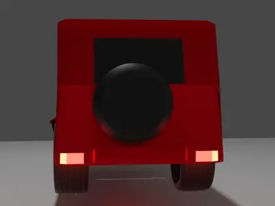 Mercedes-Benz G63 Low-poly anim Free low-poly 3D model