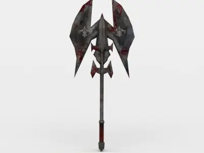 Axe sword Low-poly 3D model