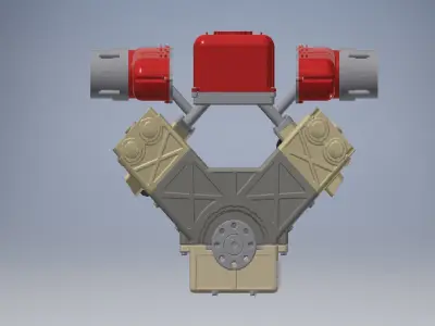 V12 Engine Gasoline Ignition 3D Models 3D model