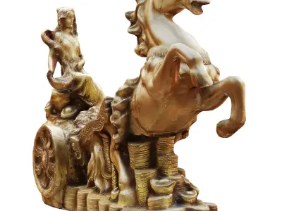 horse sculpt 2 3D model