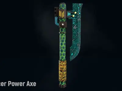 Fantasy Stylized Weapons-01 Unity and Unreal engine package Low-poly 3D model