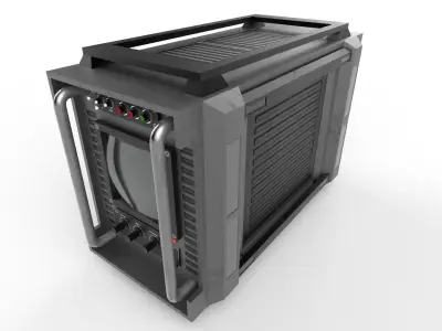 Military Radio Model 02 Low-poly 3D model