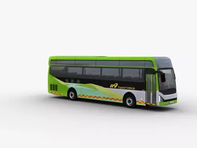 Hyundai UNIVERSE FCEV Low-poly 3D model
