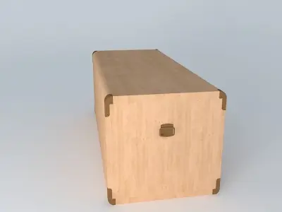 Indiana red pine trunk 3D model