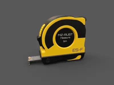 Tool Measuring tape Low-poly 3D model