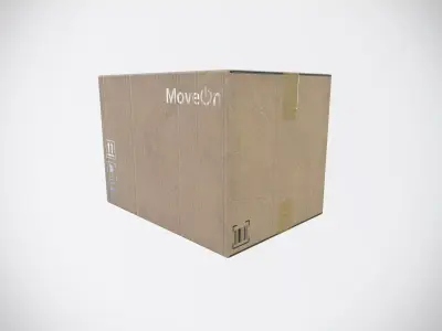 Card Box Low-poly 3D model