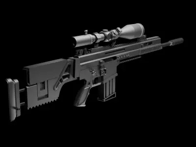 scar 20 3D model