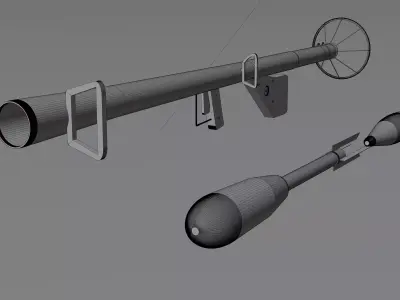 Bazooka 3D model purchase