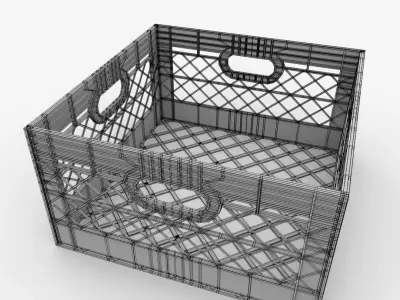 Milk Crate 3D model