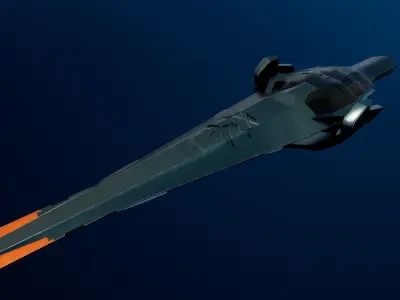 spaceship b10 3D model