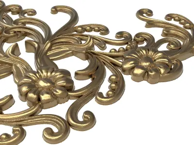  decorative pattern ready for 3D printing 3D model