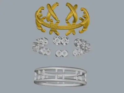 Tiffany Ring 19 size 3D model