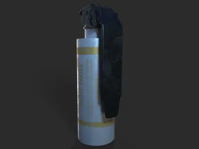 Smoke Grenade 3D modeling Low-poly 3D model