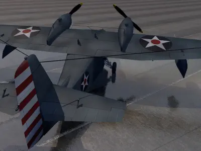 Grumman G-44 Widgeon 3D model