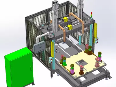 10T servo cylinder press machine 3D model