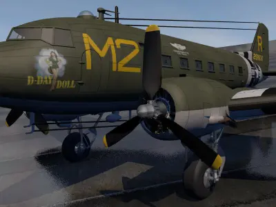 Douglas C-53 Skytrooper 3D model