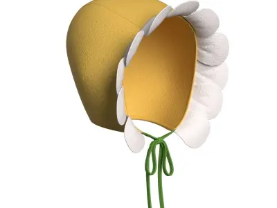 Kids Flower Beanie 3D model