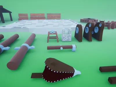 Forge Low-poly 3D model buy