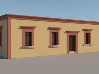 Mexican House  3 Houses  3D model