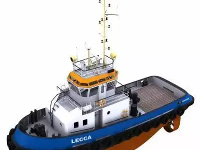 Harbour Tug - 01 - 3D model