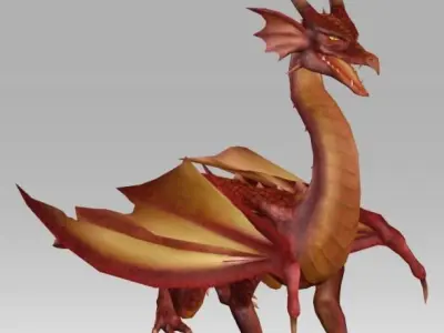 3D Dragon Free low-poly 3D model
