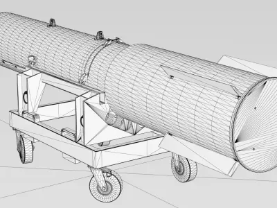 B28 nuclear bomb 3D model