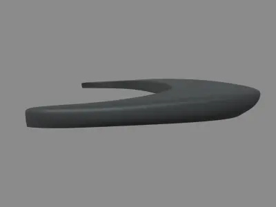 Car Spoiler 021 Low-poly 3D model